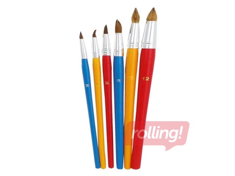 Комплект кисточек 252B, 6 шт., коза N2, 4, 6, 8, 10, 12