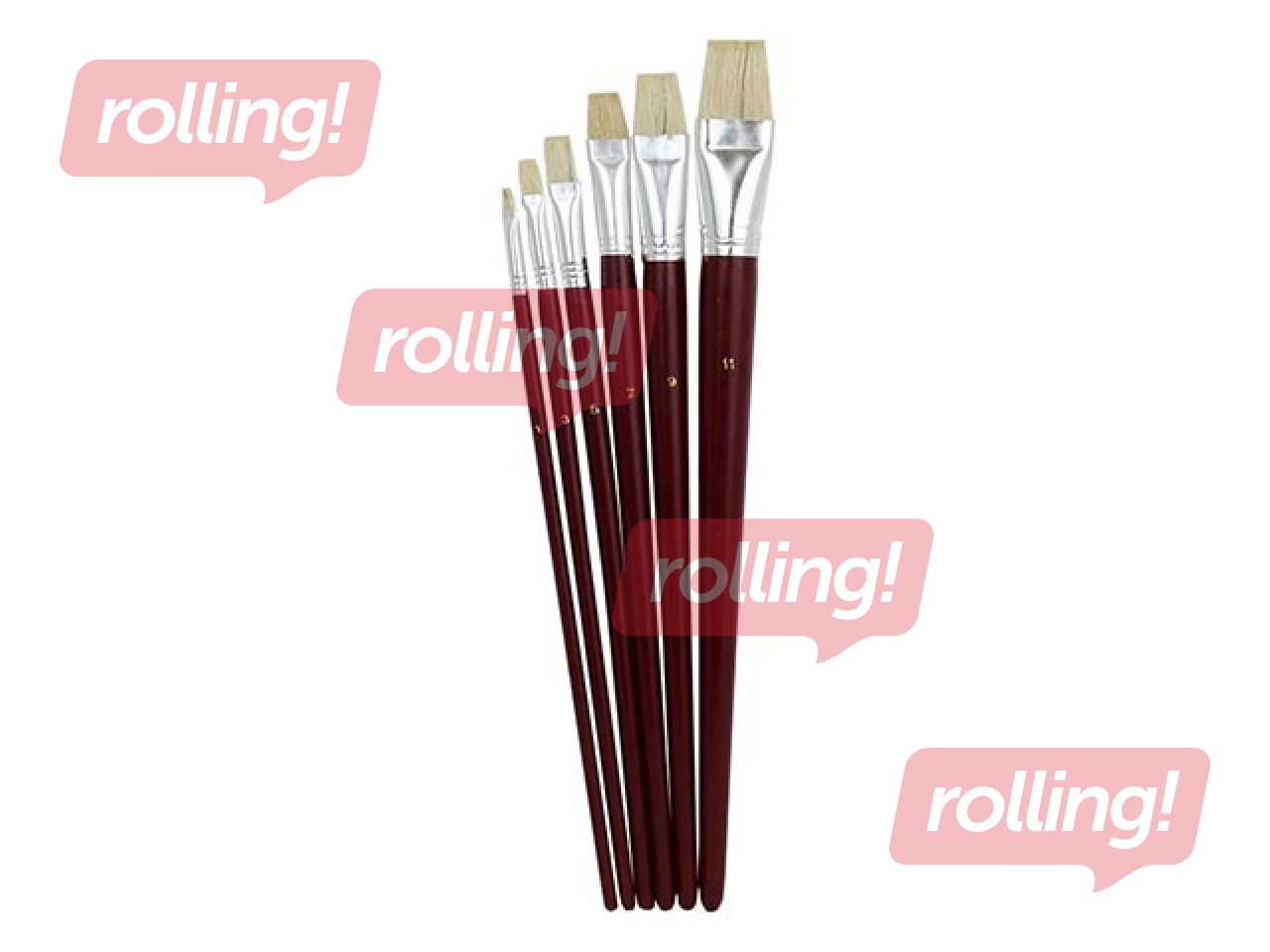 Pintslite komplekt 685A, 6 tk., Lamedad harjased N1, 3, 5, 7, 9, 11