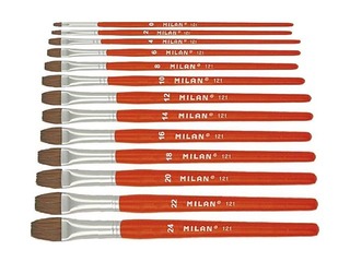 Кисть Milan 121, Nr.20, плоская