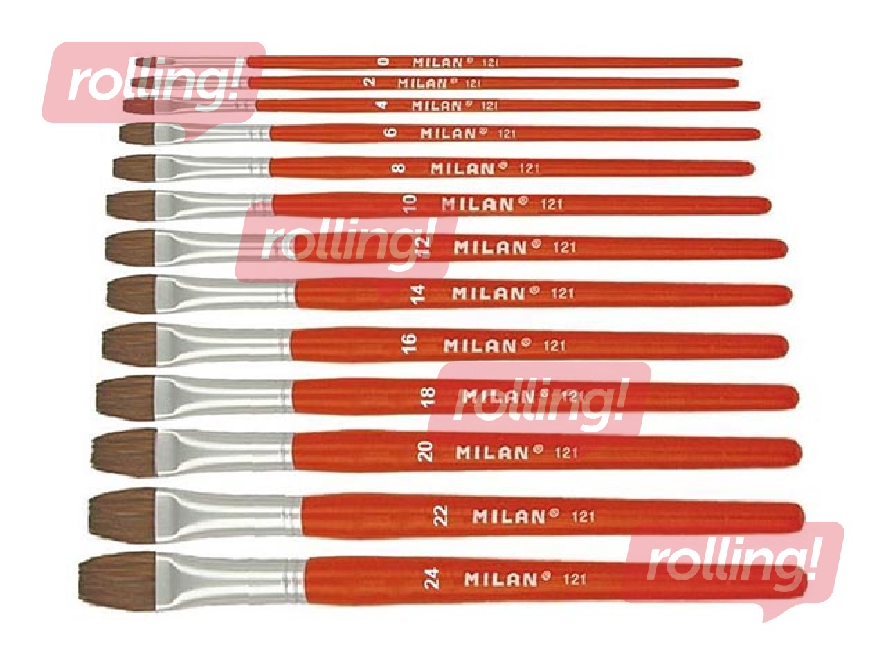 Кисть Milan 121, Nr.20, плоская