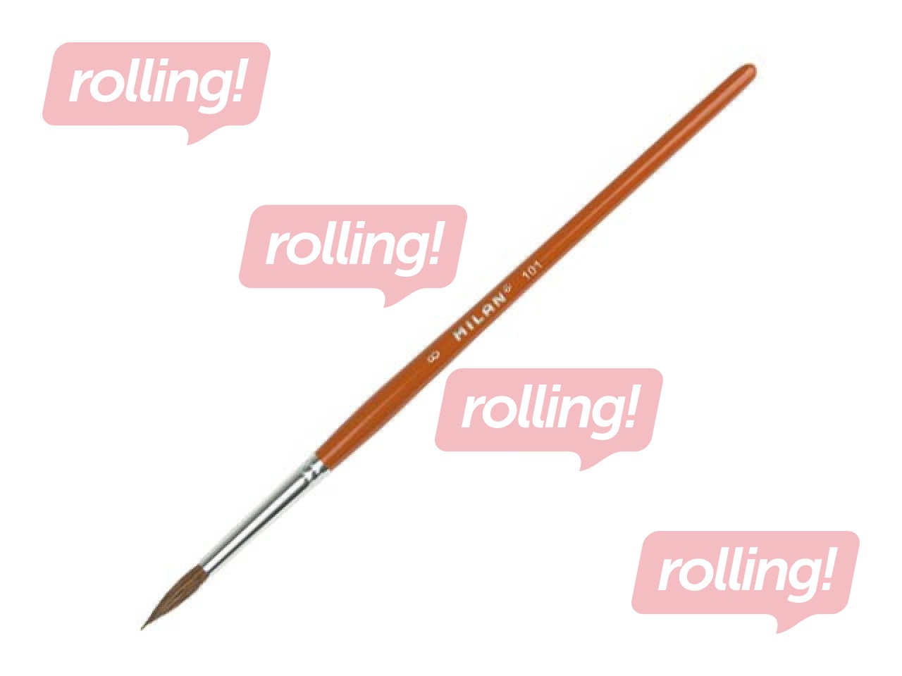 Ümmargune pintsel Milan 101, Nr.4