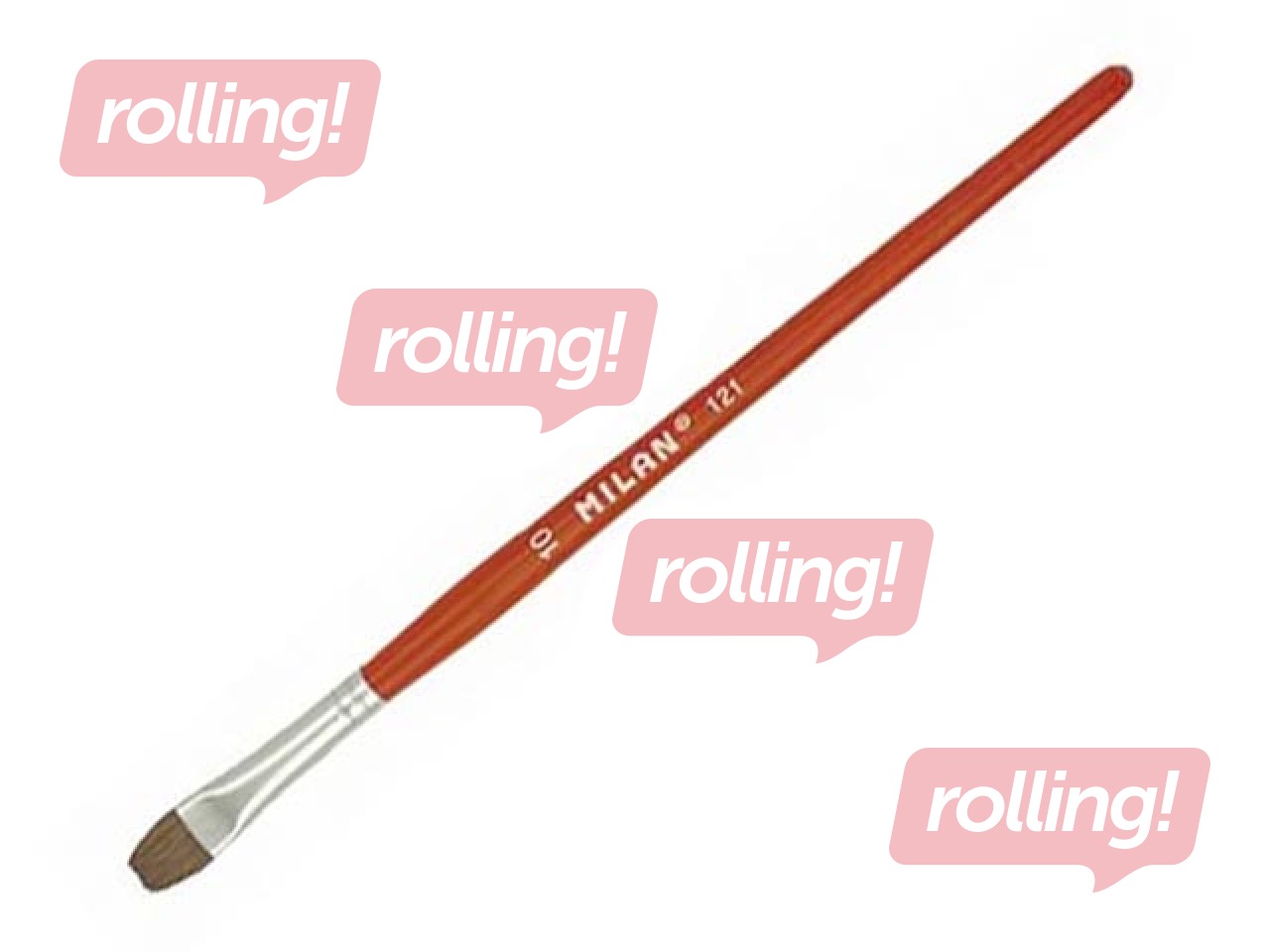 Кисть Milan 121, Nr.4, плоская