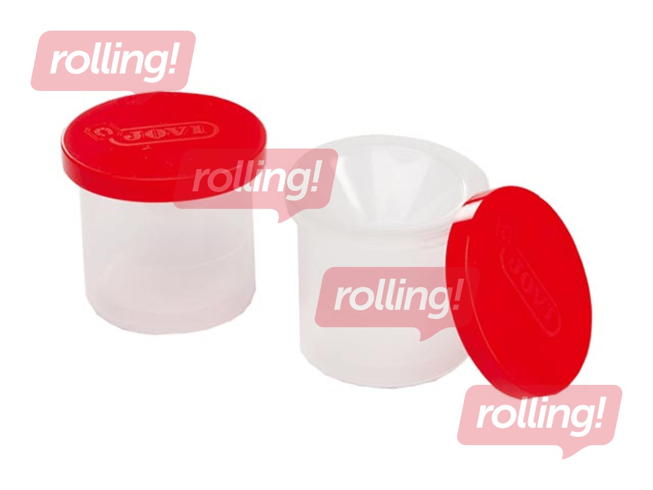 Glāzīte otai ar vāciņu, neizlejama, Jovi