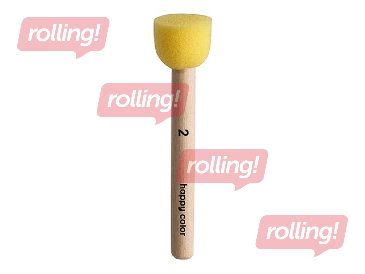 Käsnpintslite komplekt Happy Color, 4 tk