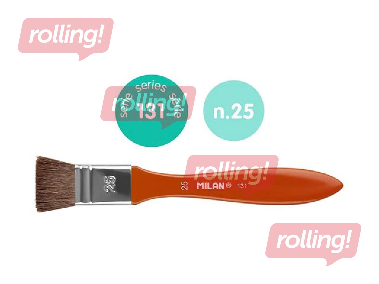 Brush Milan 131, 25mm, flat