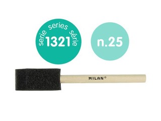 Кисть-губка Milan 1321, черная, 25 мм