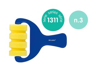Sponge roller Milan 1311, vertical stripes, 70mm