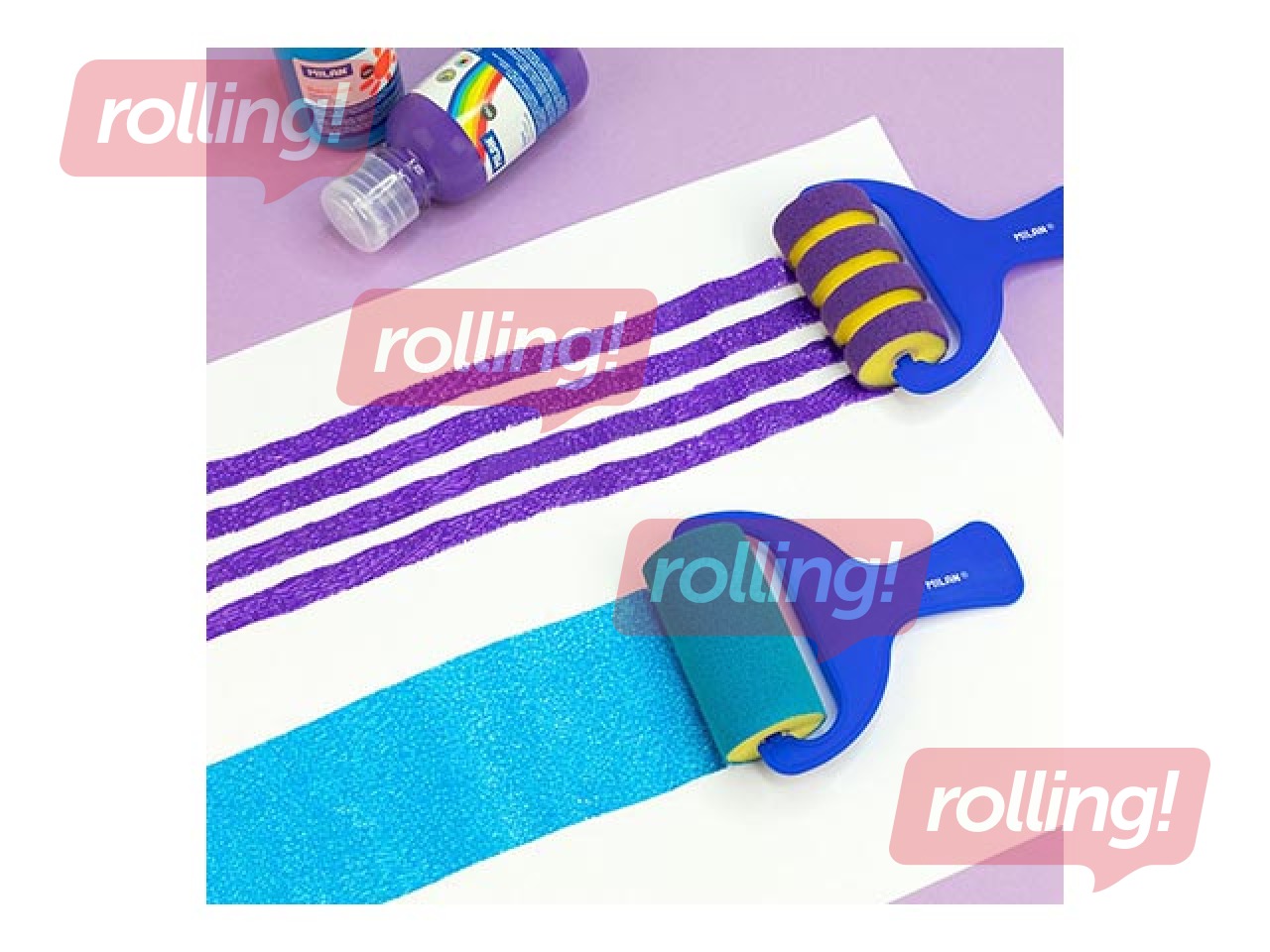 Sponge roller Milan 1311, vertical stripes, 70mm