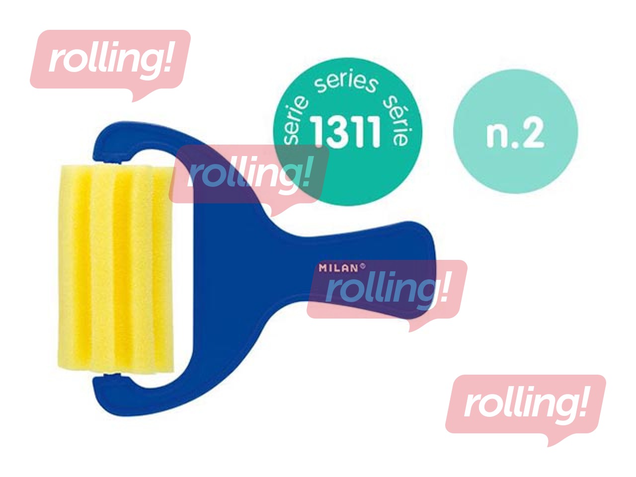 Sponge roller Milan 1311, horizontal stripes, 70mm