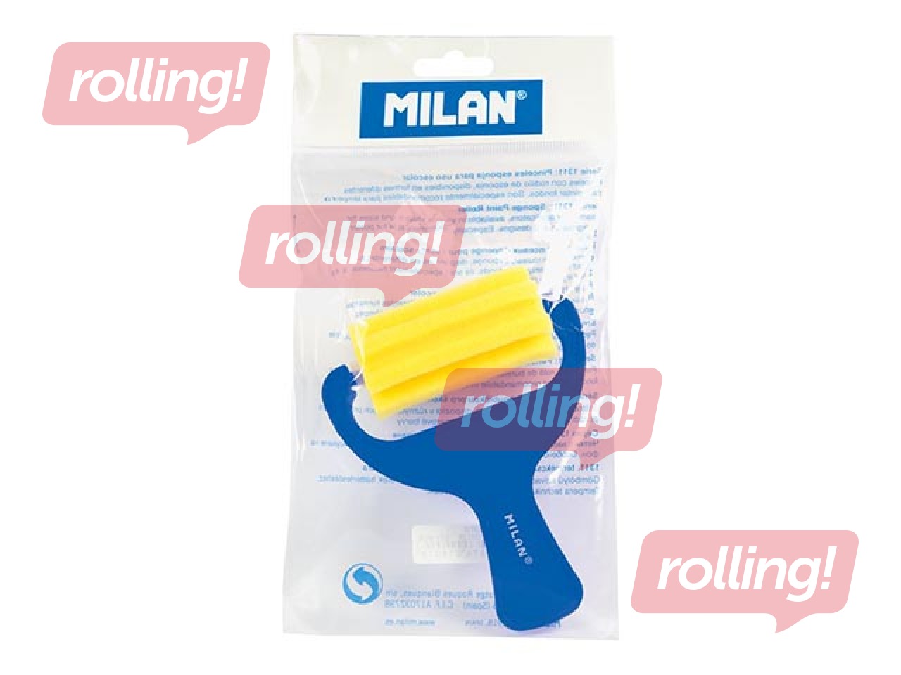 Sponge roller Milan 1311, horizontal stripes, 70mm