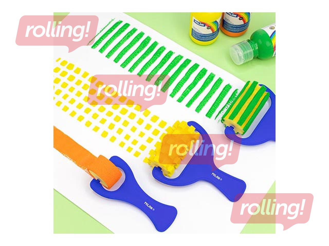 Sponge roller Milan 1311, horizontal stripes, 70mm