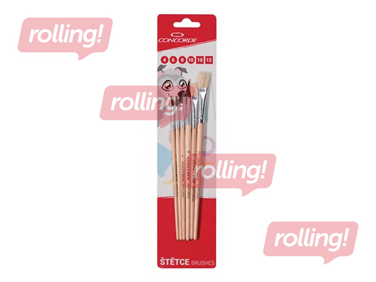 Brush set Concorde, 6 pcs.