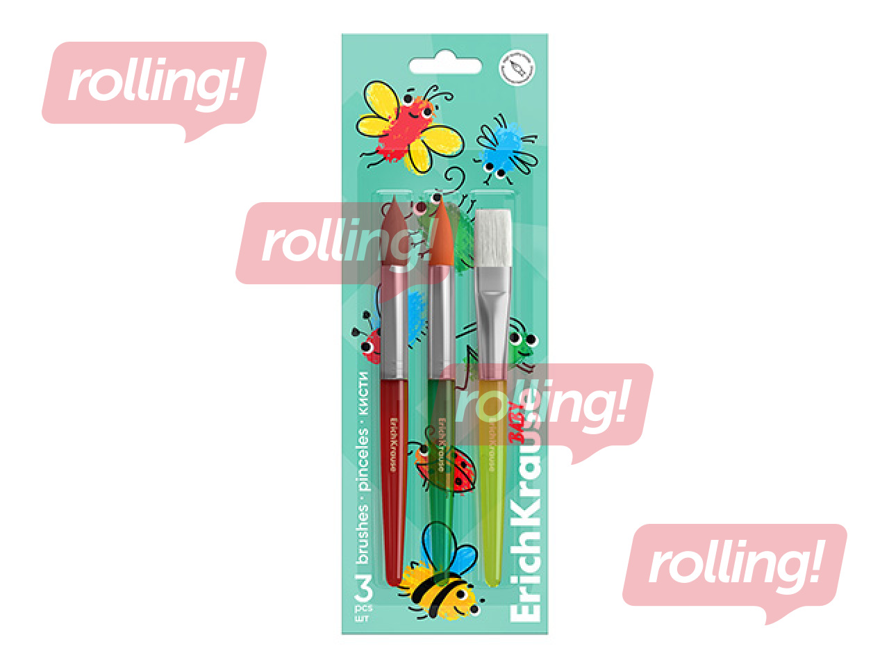 Brush set ErichKrause, Baby, 3 pcs.