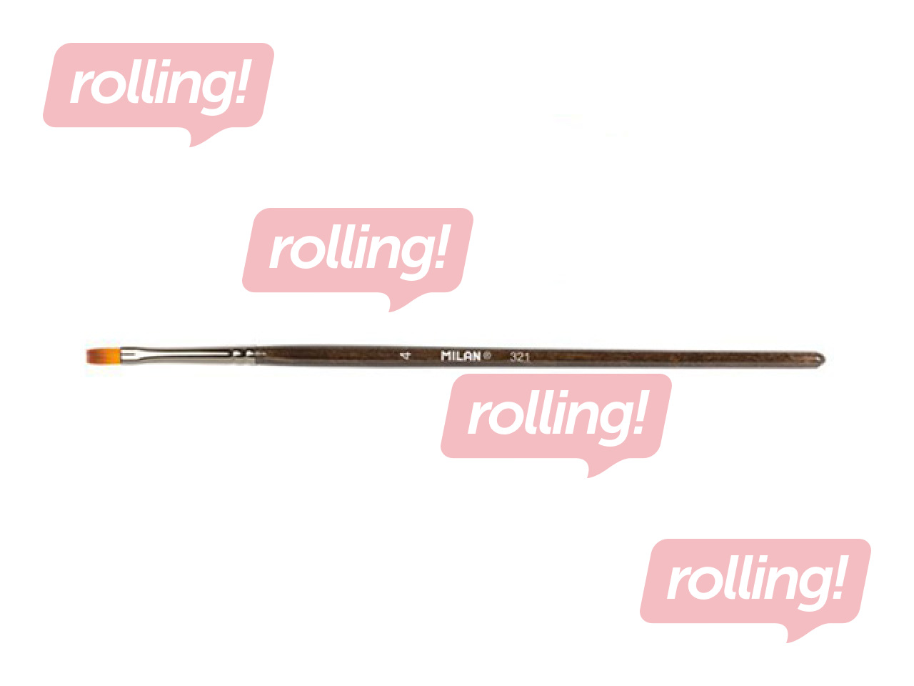 Brush Milan, 321, No.4, flat, synthetic