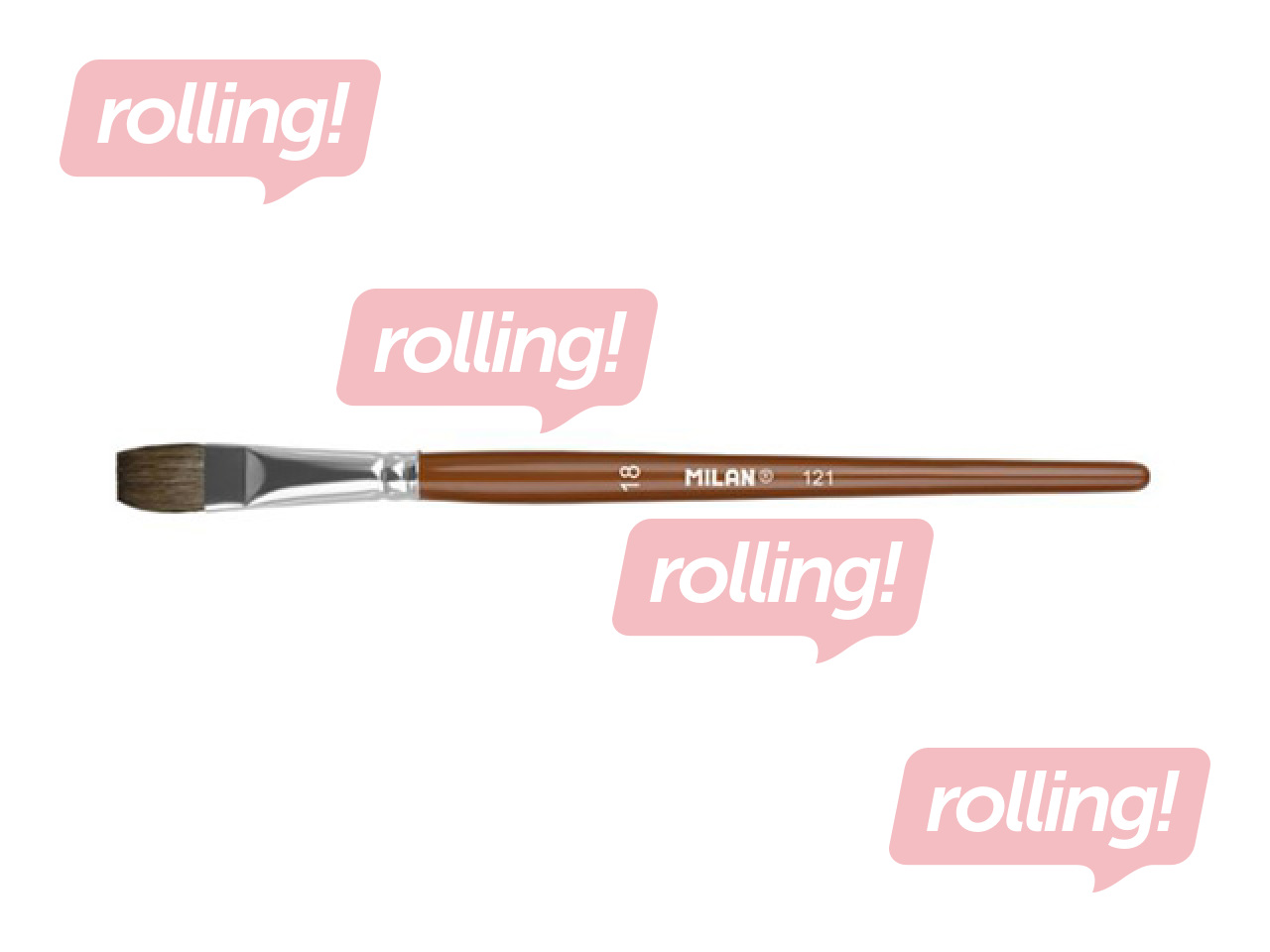 Кисть Milan 121, Nr.18, плоская