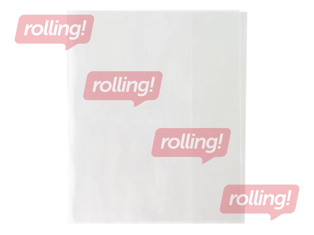 Book covers, tranparent 370mm x 254mm, thickness 100 mic, 5 pcs
