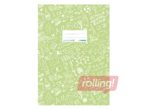 Exercise book cover Herma Schoolydoo, A4, light green