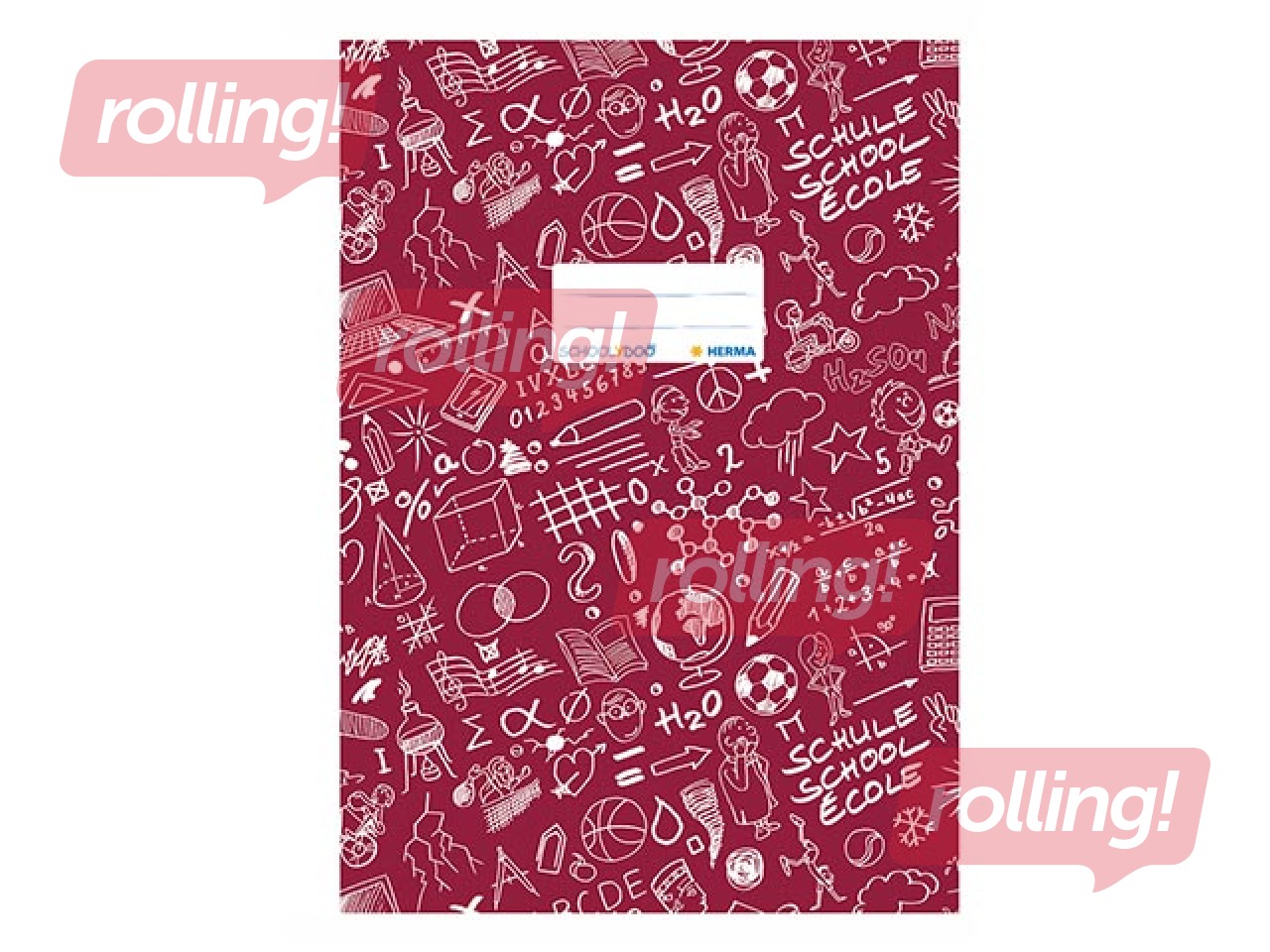 Обложка для блокнота Herma Schoolydoo, A4, темно-красная