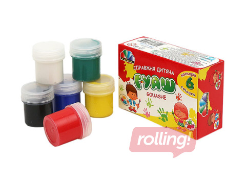 Gouache colors Gamma, 6 colors