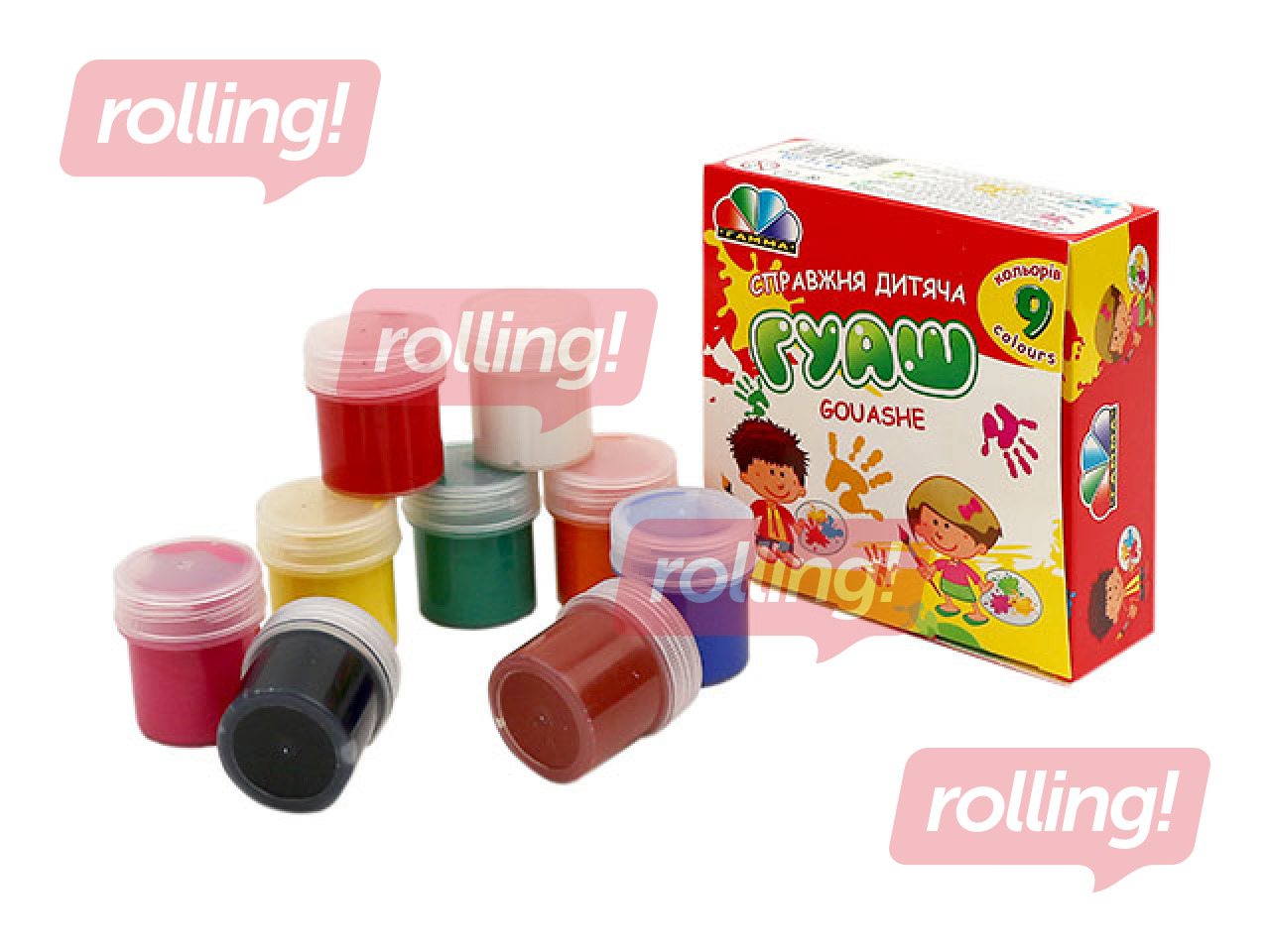 Guaššvärvid Gamma, 9 värvi