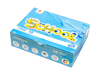 Gouache colors Gamma, 20ml, 12 colors