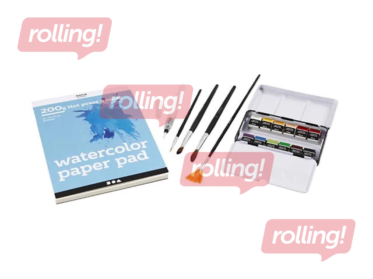 Akrüülvärvid Creativ Company, metallkastis, komplekt, 12 värvi