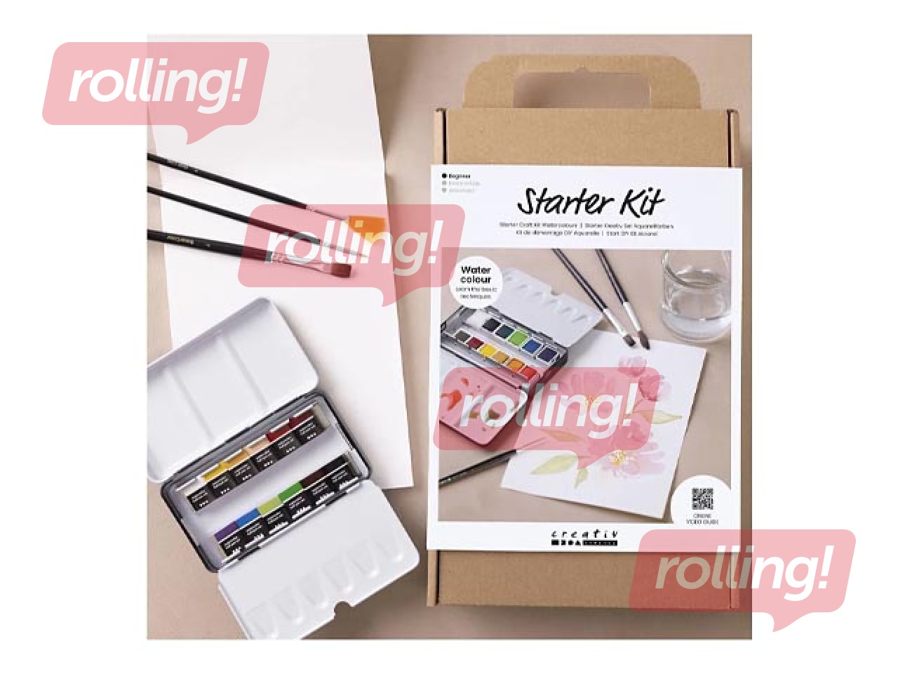 Akrüülvärvid Creativ Company, metallkastis, komplekt, 12 värvi +Jaanipäeva kingitus!