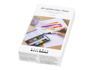 Акварельные краски Creativ Company, металлическая коробка, 12 цветов