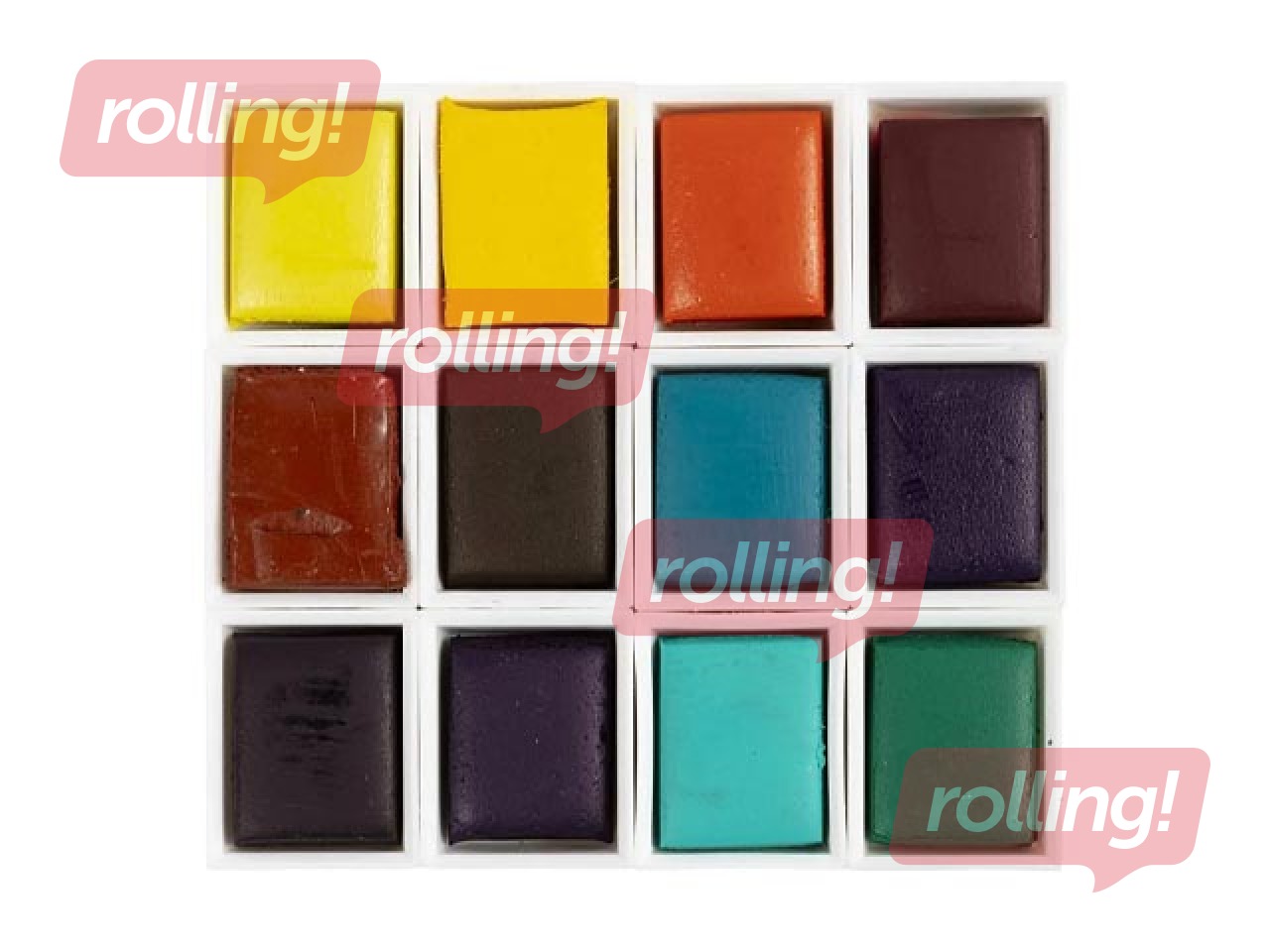 Акварельные краски Creativ Company, металлическая коробка, 12 цветов