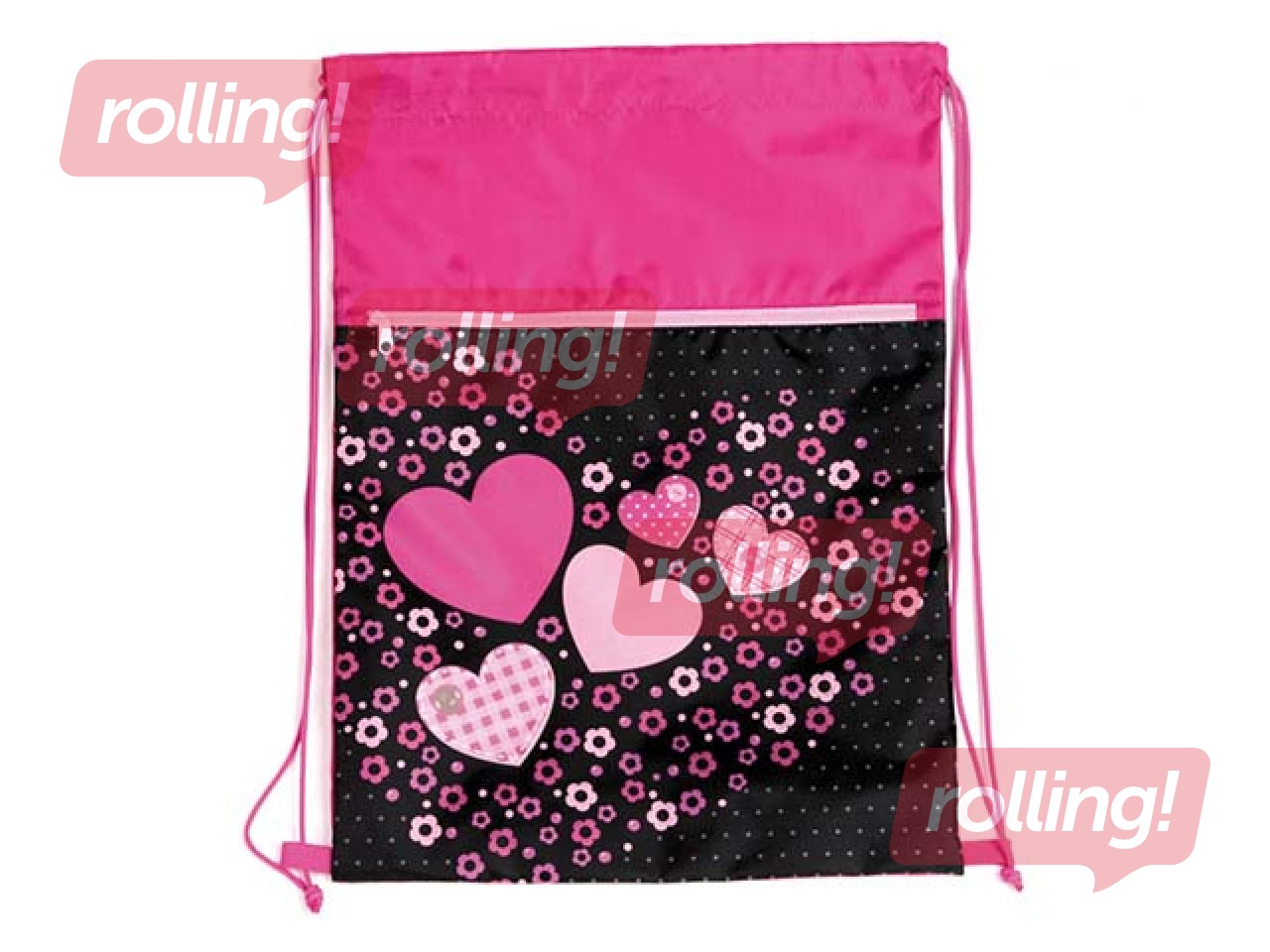 Shoe bag with pocket, Sweet heart