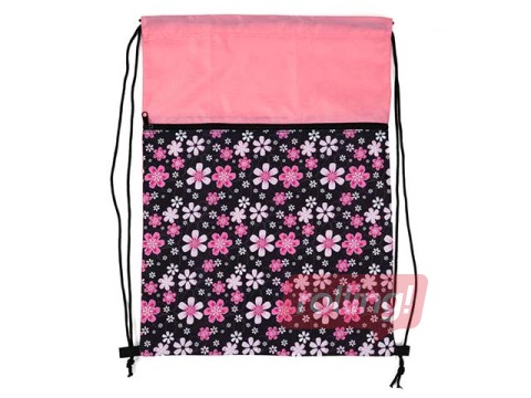 Shoe bag with pocket Flowers