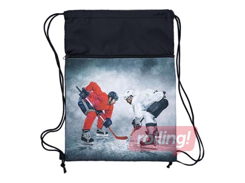 Shoe bag with pocket Concorde Ice Hockey, grey