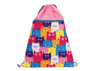 Shoe bag with pocket Kittens
