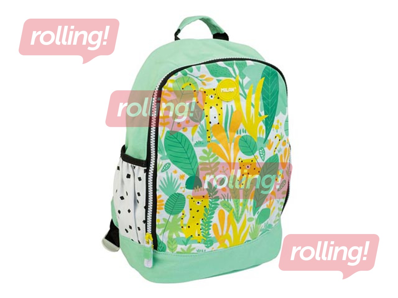 SALE Seljakott Milan Hide & Seek, roheline ja kollane