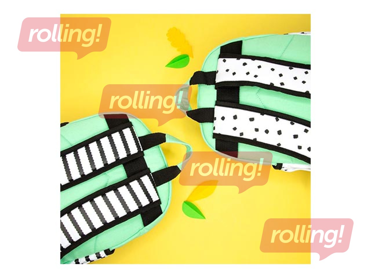 SALE Seljakott Milan Hide & Seek, roheline ja kollane