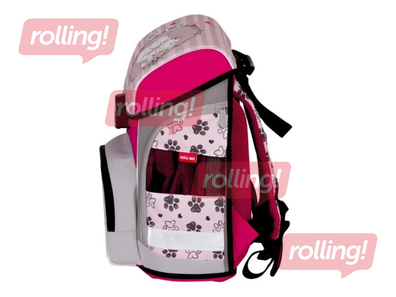 Skolas komplekts Cute Pets: mugursoma, penālis, apavu soma