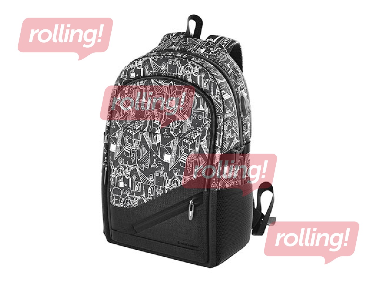 SALE Seljakott ErichKrause CityLine, must / valge