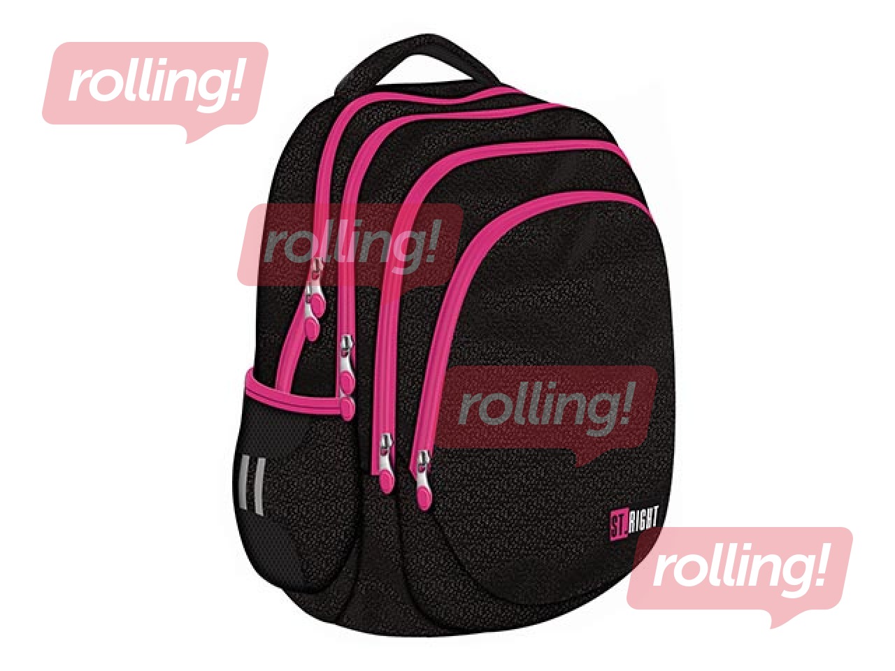 Mugursoma St.Right Black Gliiter BP6, 23 L