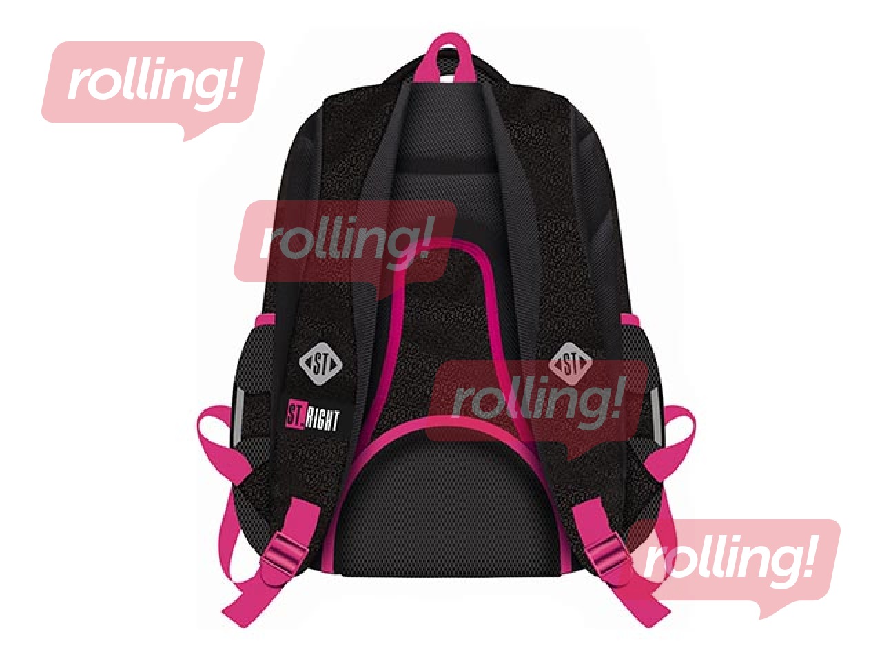 Mugursoma St.Right Black Gliiter BP6, 23 L