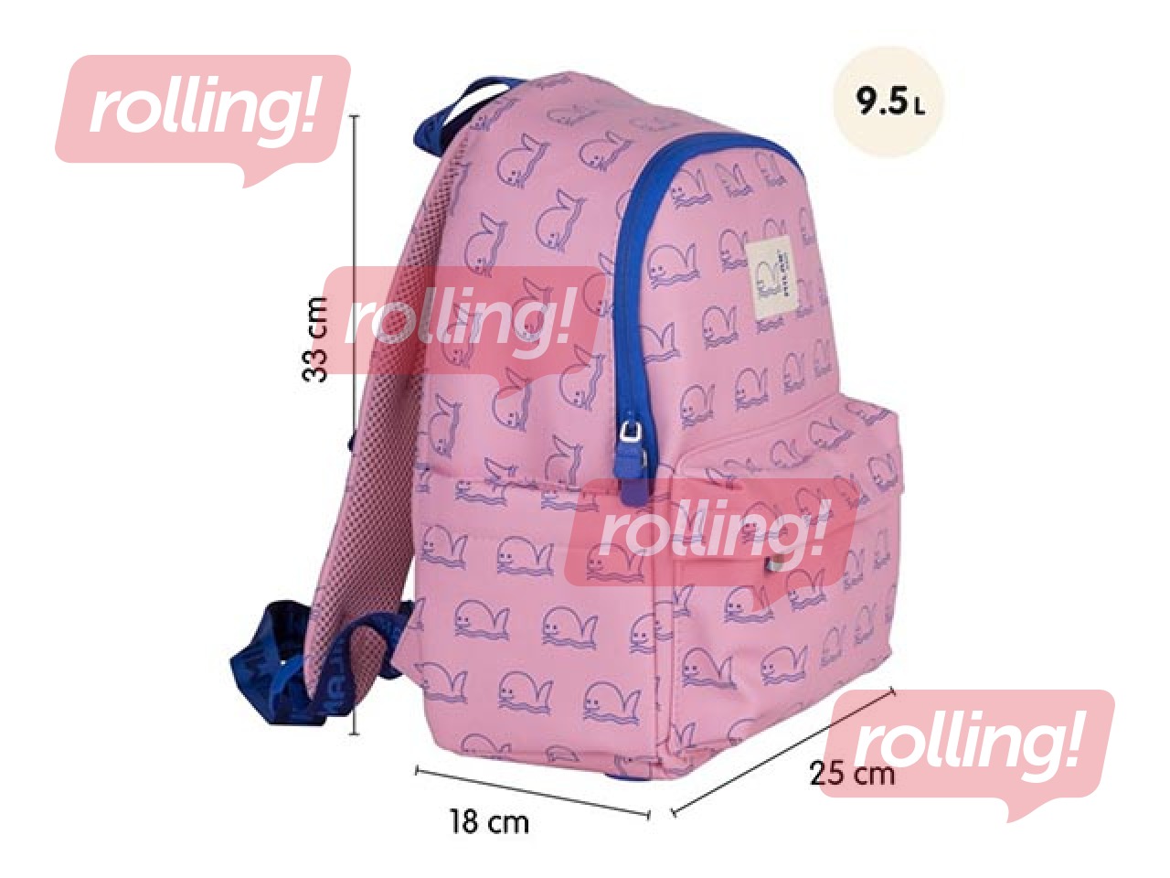 Backpack Milan (9.5L), pink