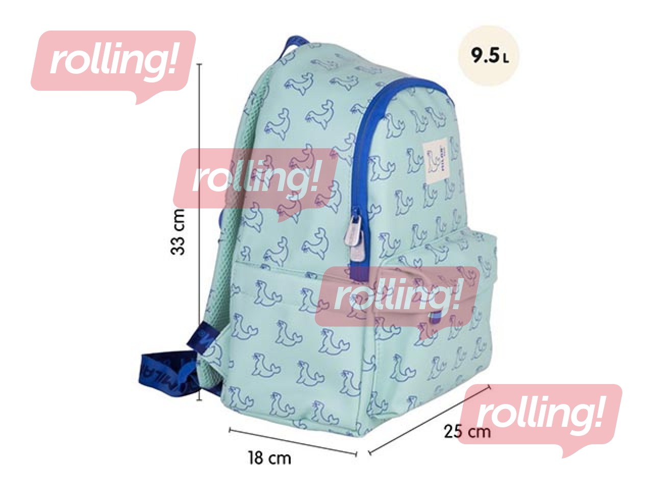 Mugursoma Milan (9.5L), zaļa