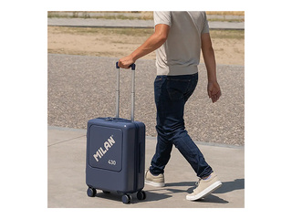 Carry-on suitcase Milan, blue, 55x40x23cm