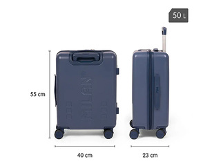 Carry-on suitcase Milan, blue, 55x40x23cm