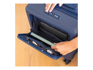 Carry-on suitcase Milan, blue, 55x40x23cm
