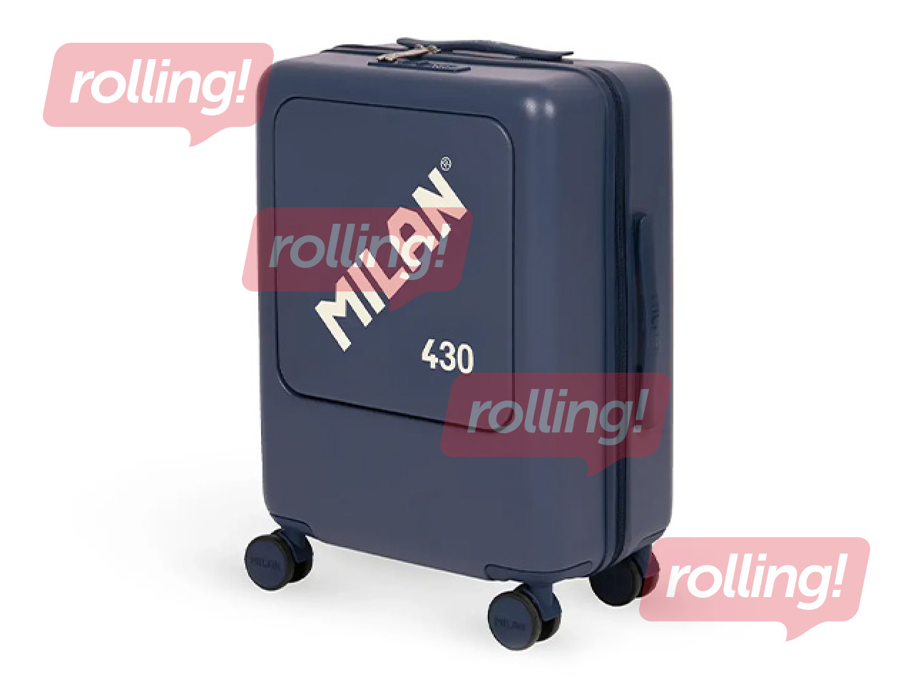 Чемодан ручной клади Milan, синий, 55x40x23см