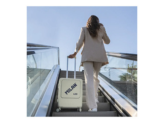 Carry-on suitcase Milan, green, 55x40x23cm