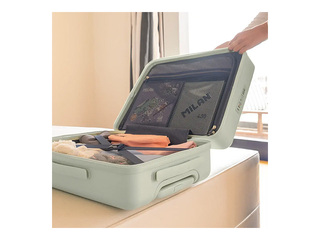 Carry-on suitcase Milan, green, 55x40x23cm
