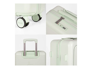 Carry-on suitcase Milan, green, 55x40x23cm
