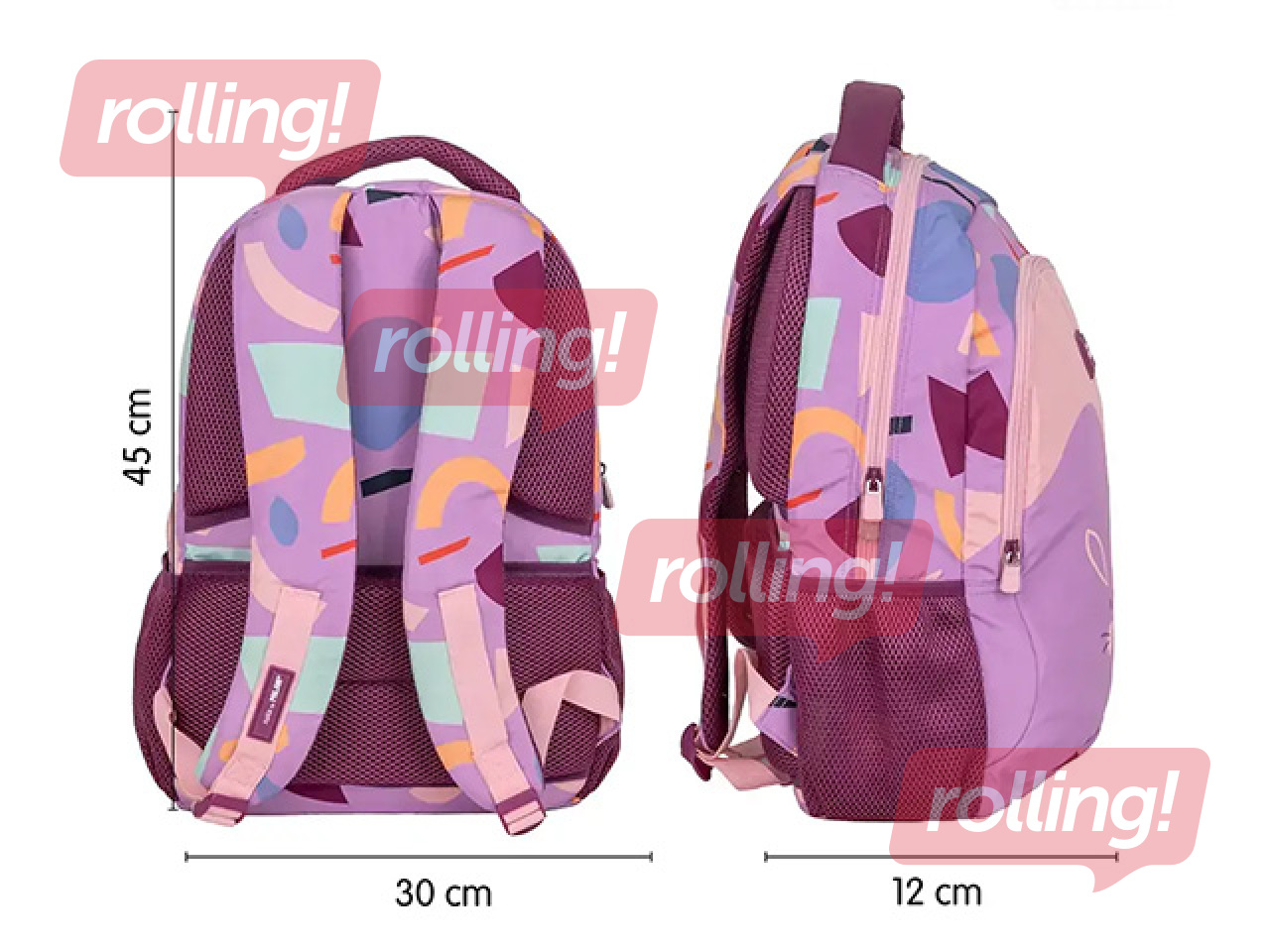 Seljakott Milan, Fun Animal, roosa, 21l