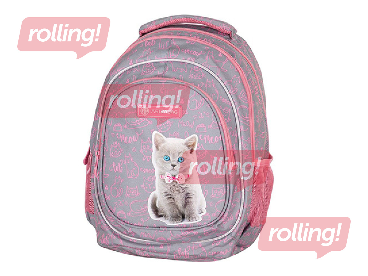 Backpack Astrabag Pinky Kitty, 20 L